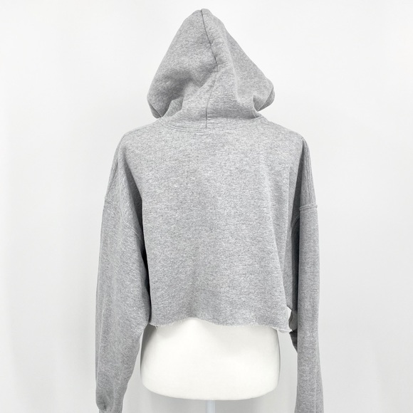 MS AWARENESS Superman Graphic Cropped Sweatshirt Hoodie Size L - Picture 4 of 13